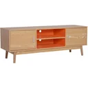 Fernsehtisch Fernsehschrank Lowboard TV-Schrank Retro-Stil Holz 130 x 38 x 46,5 cm