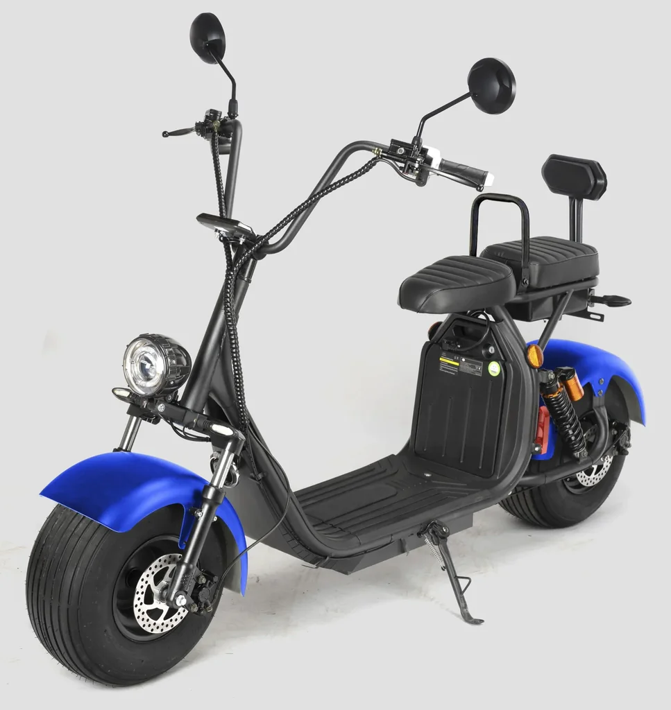 Elektro-Roller , City-Tourer Como², 45 km/h, 1500 Watt, 60V/20 Ah Lithium-Ionen Akku, Blau