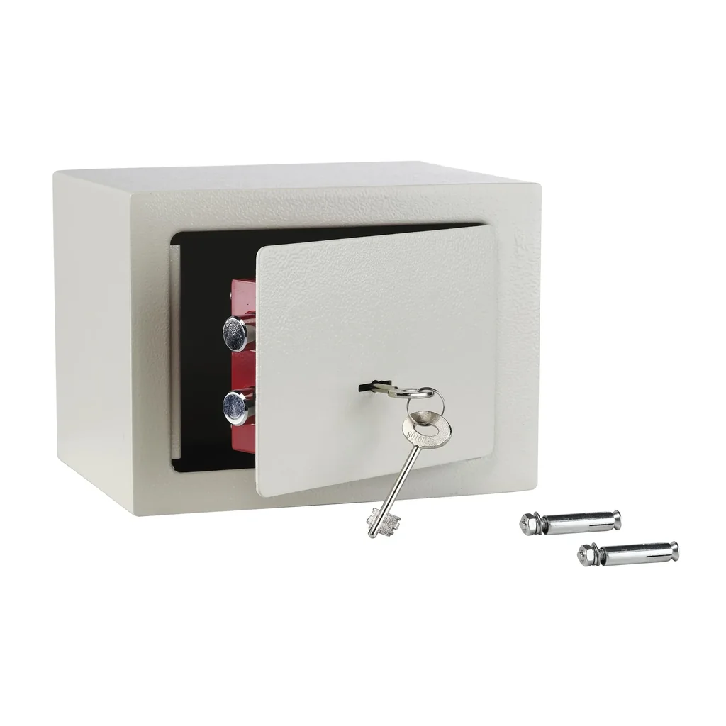 Safe mit zwei Schlüsseln