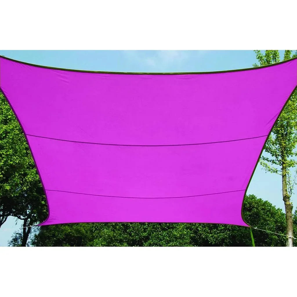 sonnensegel - quadratisch - 5 x 5 m - fuchsia
