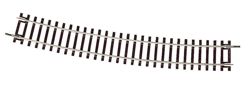 12 Stück Gebogenes Gleis R9, Radius 826,4 mm, Bogenwinkel 15°