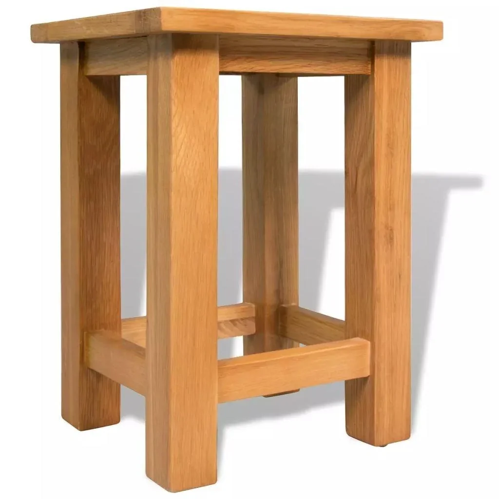 Beistelltisch 27x24x37 cm Eiche massiv