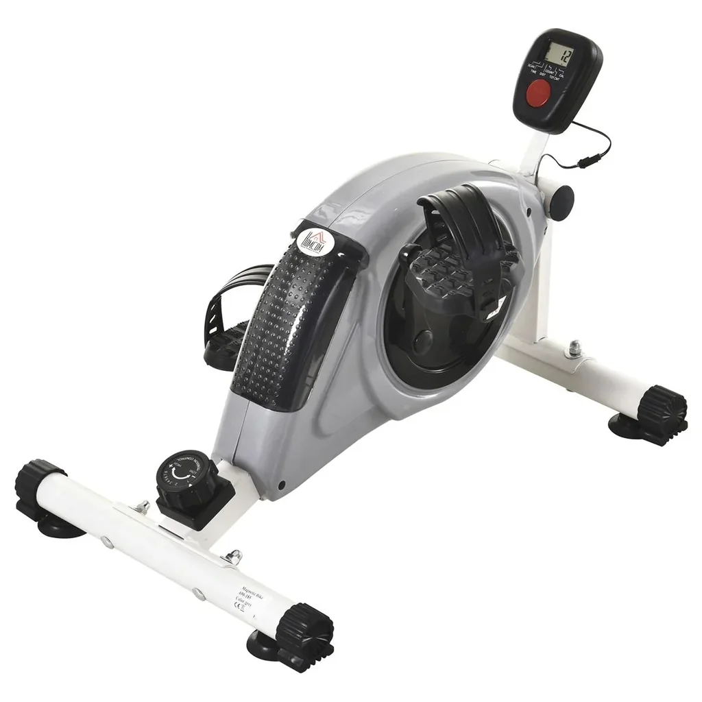 Heimtrainer mit LCD-Display grau