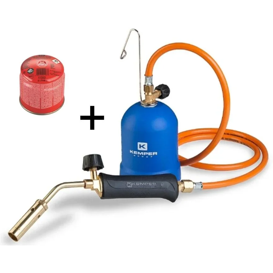 Schweißbrenner 2,2 kW - 20mm - mit 1,5 m Gasschlauch inklusive Gasfüllprikkingank