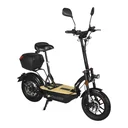 E-Roller "Revoluzzer" Safety 20 km/h inklusive Blinkanlage und Gepäck-Case schwarz