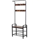 Kleiderständer mit Schuhbank