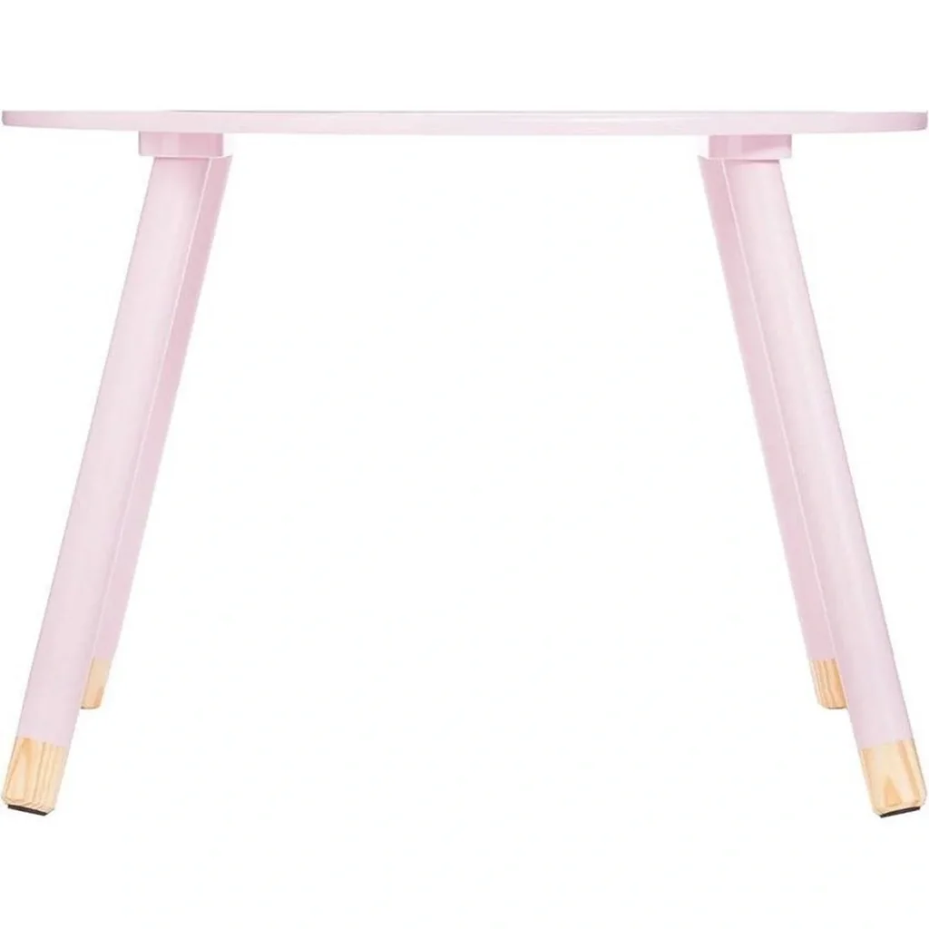 NL Kindertisch Rund - rosa - 60x60x43 cm