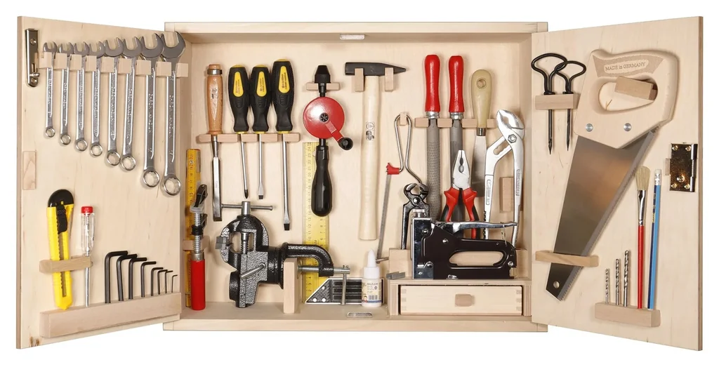 Großer Profi-Werkzeugschrank, 43-teilig