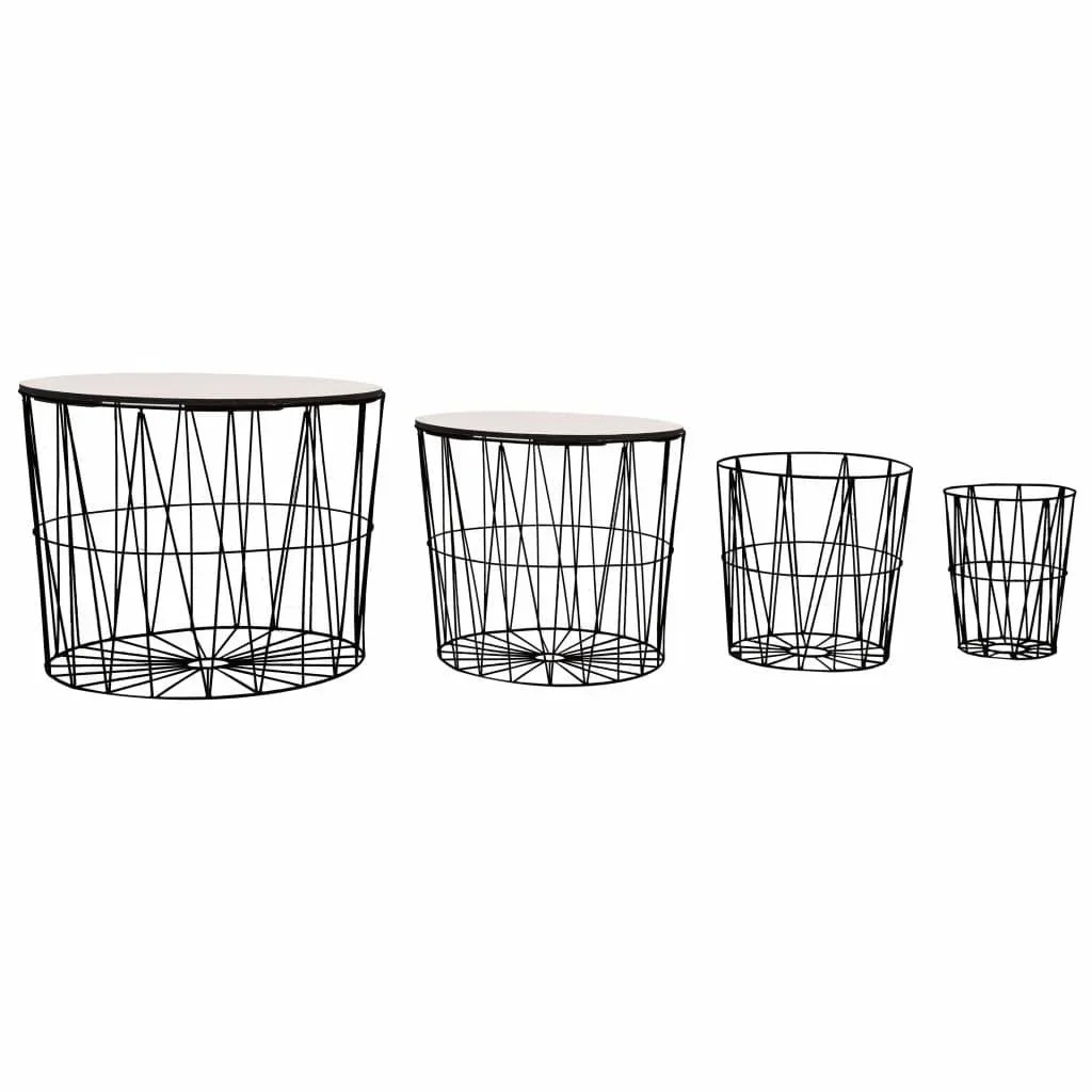 Couchtische 4 Stück schwarz