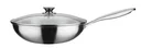 Wok-Pfanne, ca. 5,2 l mit Glasdeckel Asia
