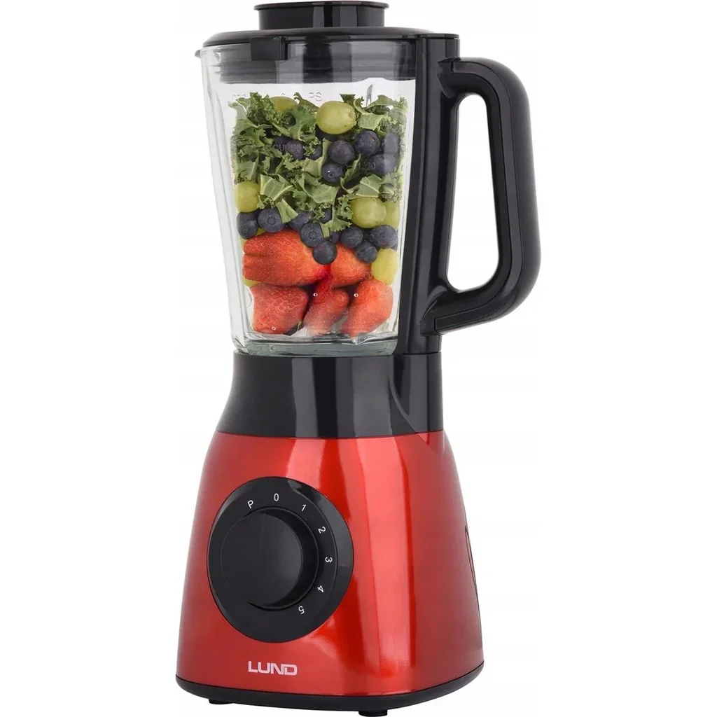 Leistungsstarker Mixer rot - 600W - 5 Geschwindigkeiten - 1,5L