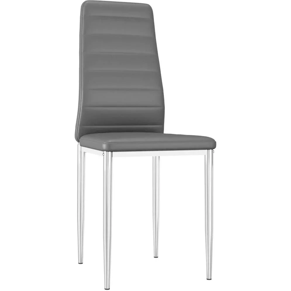 Esstischstühle 4 Stück Kunstleder schwarz