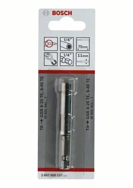 Universalhalter 1/4", 75 mm, 11 mm