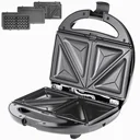 3in1 Sandwichmaker Schwarz 800W