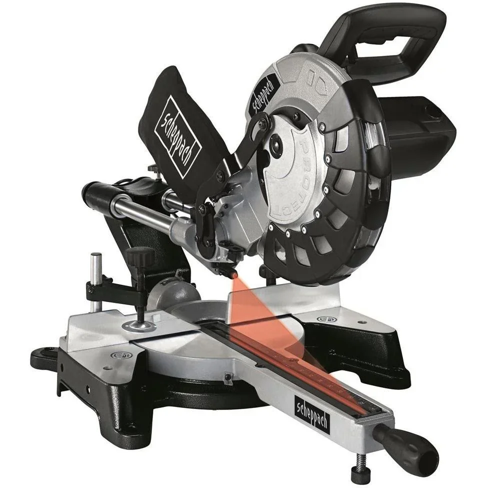 Zug-, Schnitt- und Gehrungssäge HM100LXU Schwarz - 2000W | 220-240V | Ø254 mm | Mit Laser und LED - Edition 2022