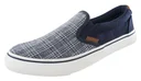 Canvas Slipper, Farbe blau kariert, Gr. 41