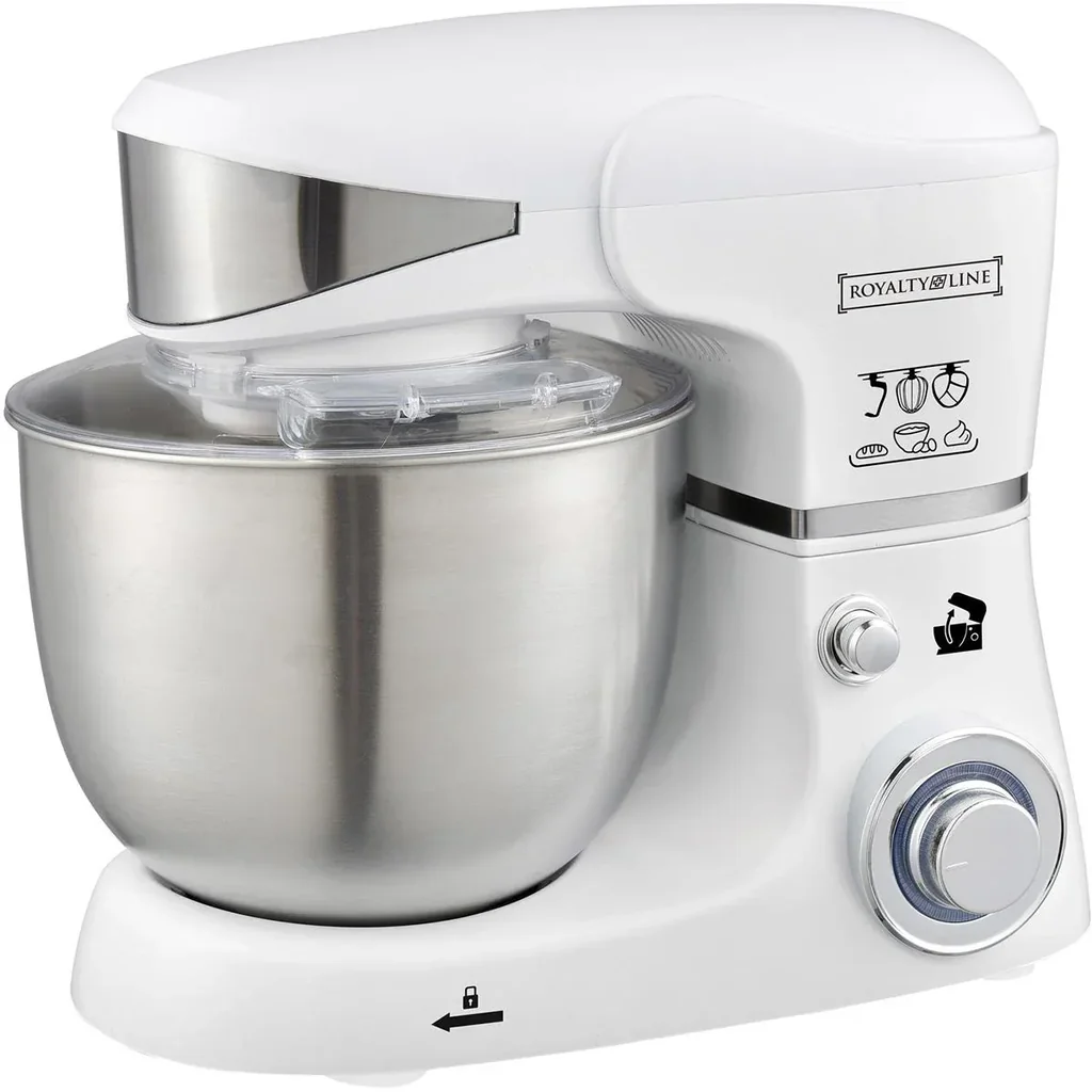 Küchenmaschine - 5,5 Liter - 1600 Watt - 3 Geschwindigkeiten und Pulsmodus - Weiß