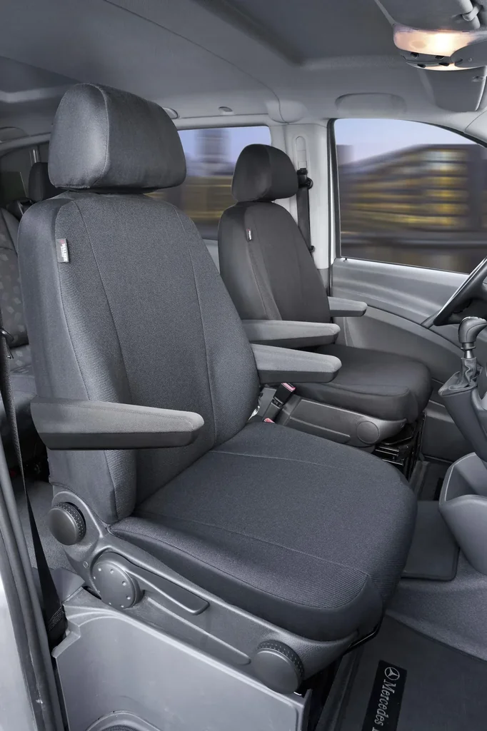 Passform Sitzbezüge für Mercedes Vito W639 und Viano W639 aus Stoff ab BJ 06/2003 bis 05/2014