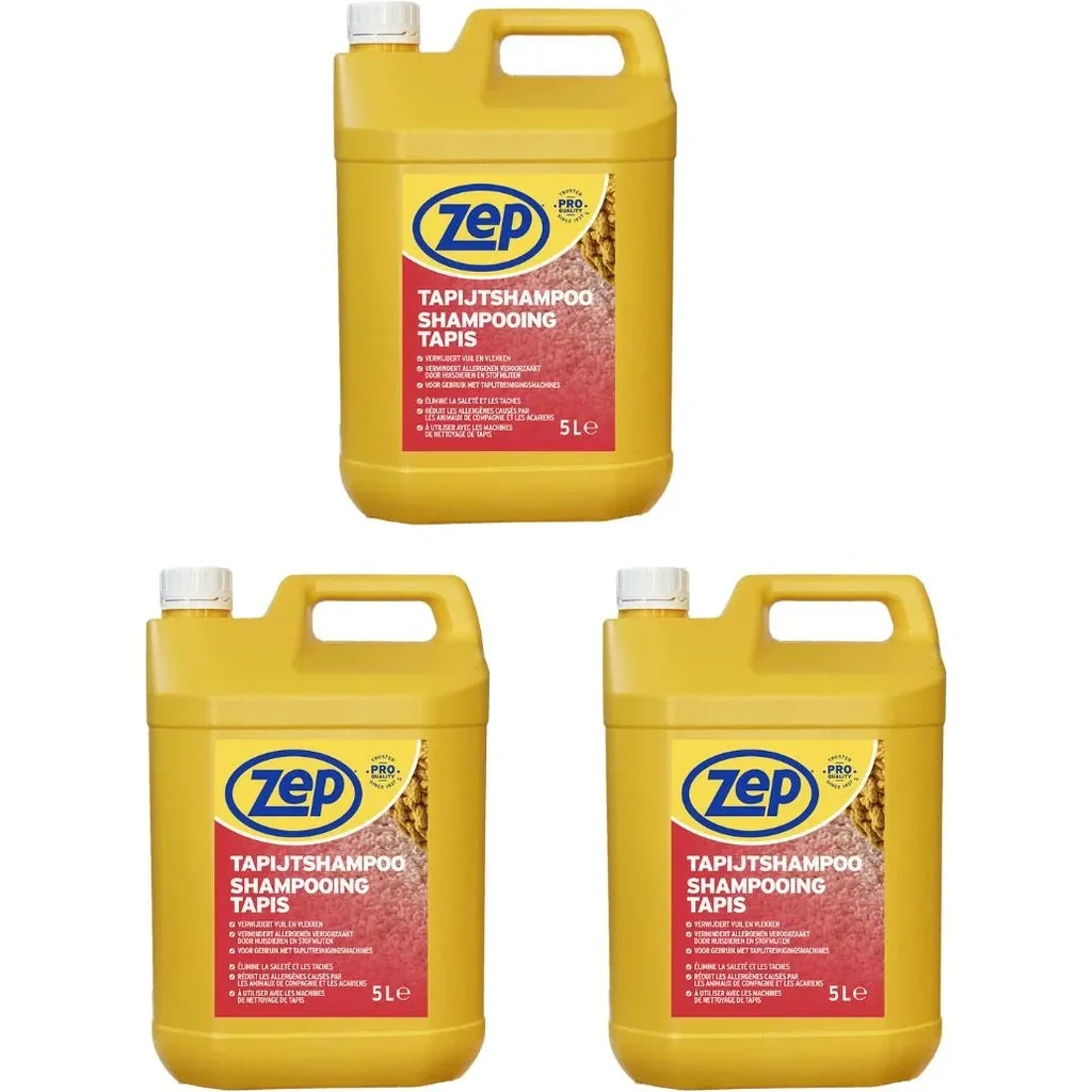 ZEP Carpet Shampoo - 5 L x 3 Stück - Vorteilspackung - 3 Stück