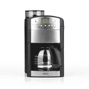 Kaffeemaschine mit Mahlwerk "Fresh-Aroma-Perfect" Edelstahl, 1,25 l Glaskanne, 1000 W