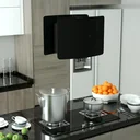 Dunstabzugshaube wandmontiert Touch-Sensor LCD 55 cm Stahl