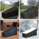 Schutzhülle - für Gartenstuhl / Liegestuhl / Gartenstuhl - 160 x 75 x 60 cm - Schwarz