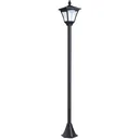 Gartenlaterne Solar Laterne 10 Lumen Schwarz H120cm