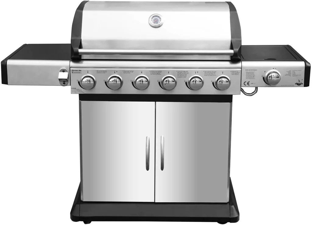 Gasgrill "Deluxe" 6+1 Brenner, 21,1 kW Gesamtbrennerleistung