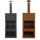 Grill und Gartenkamin rost