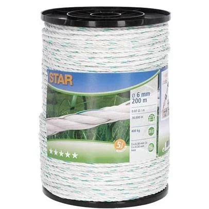 Star Elektrozaunkabel 200M,6Mm 3X Cu 0,30 + 3X Ni 0,30