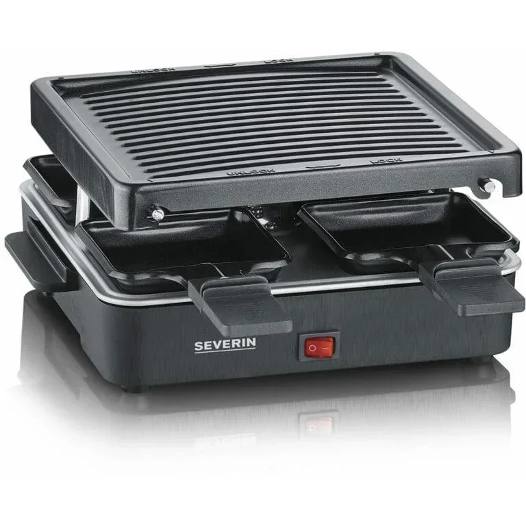 Raclette / Grill / Gourmetset - 600 Watt - 4 Pfännchen