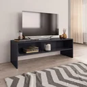 TV-Schrank 120x40x40 cm Spanplatte hochglänzend grau