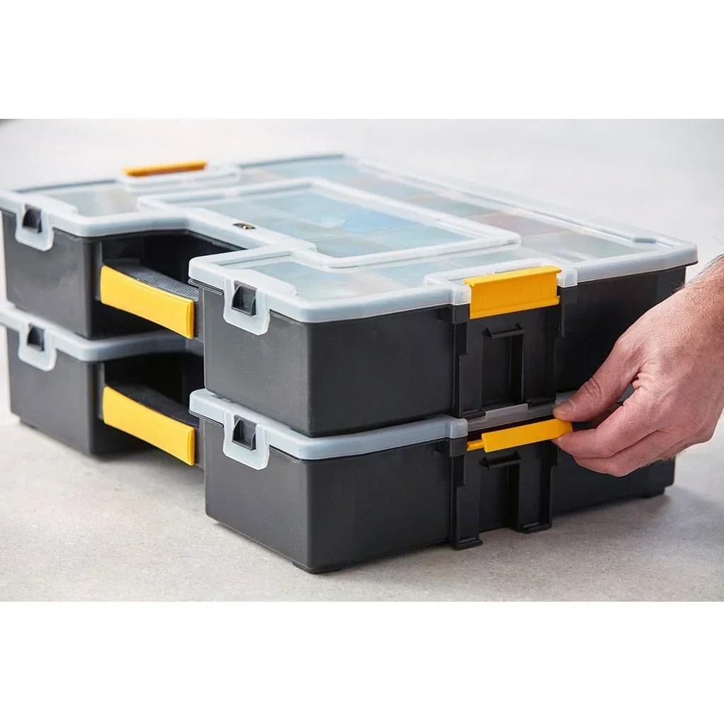 SortMaster Organizer Combipack 2 Stück - abschließbar - stapelbar - 33x43x9 cm