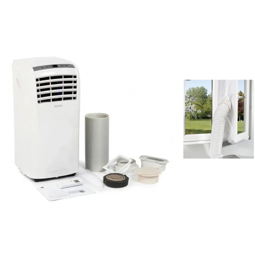 Mobiles Klimagerät mit Luftschlauch und Fensterdichtungsset - Splendid Dolceclima Compact 8 P - 8.000 BTU/h