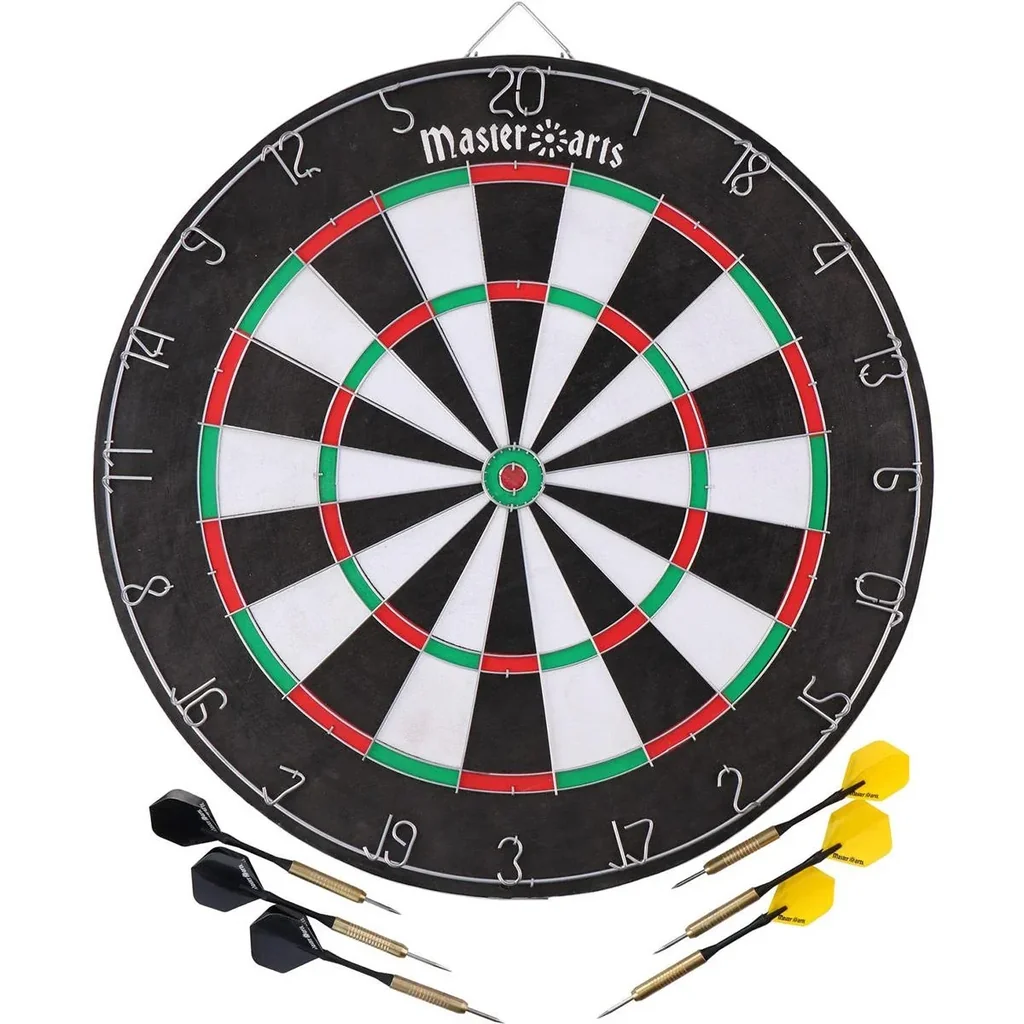Masterdarts Dartboard Starter Set - inklusive Darts und Anzeigetafel - 5,8 x 45,8 x 37cm
