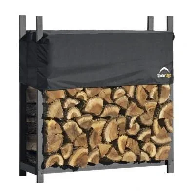 Kaminholzregal 120 Zentimeter mit Cover
