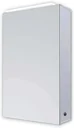 Spiegelschrank Bad mit Beleuchtung, "Mirage" - 50 x 60 cm - Lichtfarbe neutralweiß - Aluminiumkorpus