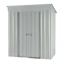 Gerätehaus Pultdach Skillion 64, Silber Metallic