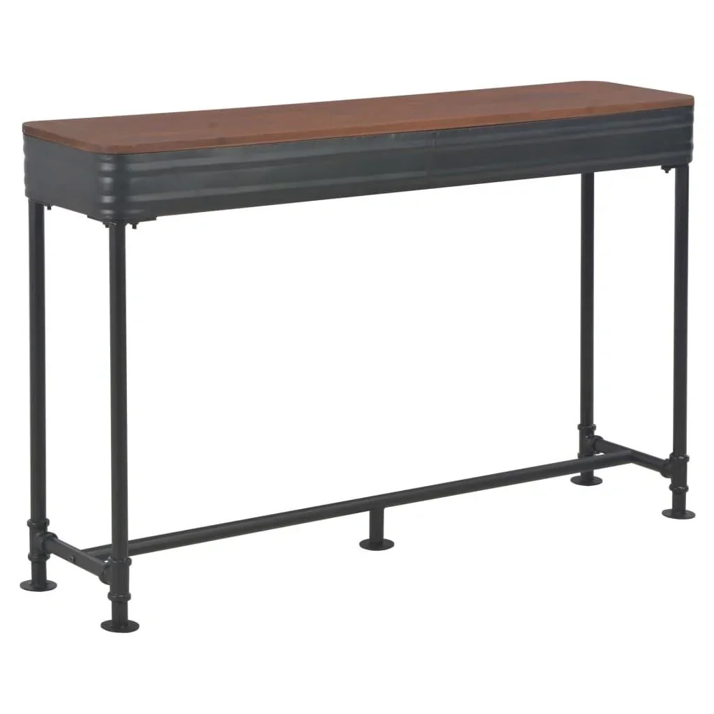 Wandtisch mit 2 Schubladen 120x30x75 cm Kiefer massiv