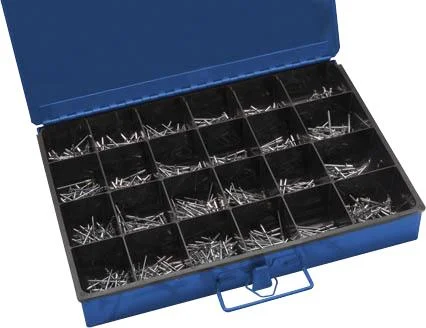 Nieten Sortiment, 600 Teile im Sortimentskasten