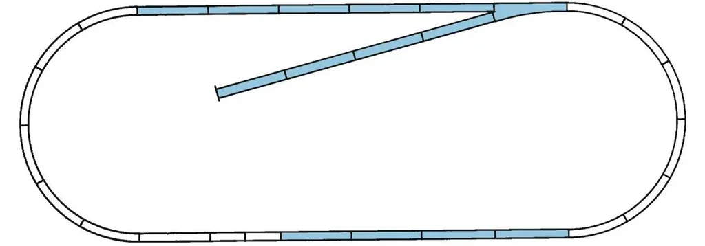 ROCO LINE Gleisset B (Gleise mit Bettung)