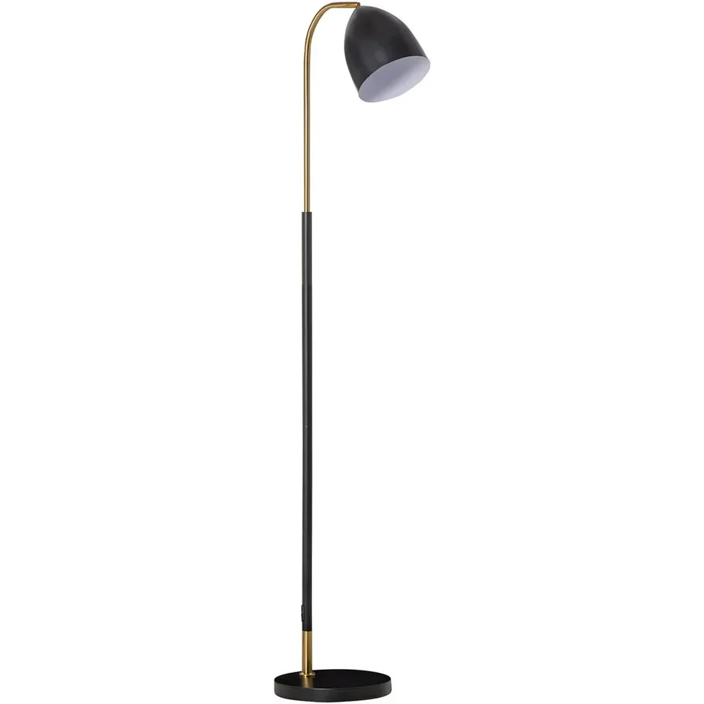 Bogenlampe Stehlampe Wohnzimmer Schirm verstellbar Stehleuchte 40W moderne Bogenleuchte mit E27 Fassung Schirm für Schla