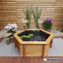 Sechseck-Hochteich 125 cm Solar