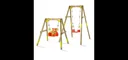 Mitwachsende Holzschaukel, Outdoor-Einzelschaukel für Babys und Kleinkinder, Schaukelseile höhenverstellbar, natur