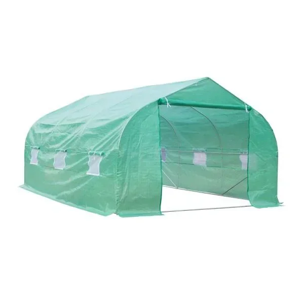 Gewächshaus 4,5x3x2m Foliengewächshaus Treibhaus