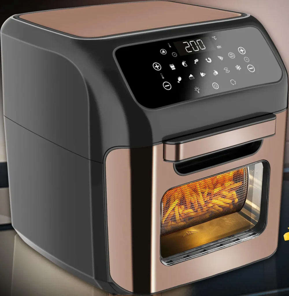 Digitale Heißluftfritteuse XXL mit Grillfunktion, 12 l