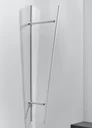 Seitenblende für PT/ET Acryl, 1850 x 600 x 300 mm, Silbereloxiert