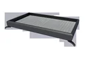 Rechteckvordach Typ NM 200, 200 x 90 x 14 cm, Rahmen Anthrazit, Abdeckung Weiß