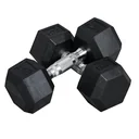 2er-Set Gummi-Hantel Fitness Hantel Kurzhantel für Trainingsraum Büro sechseckige Form Metall Gummi schwarz 8 KG