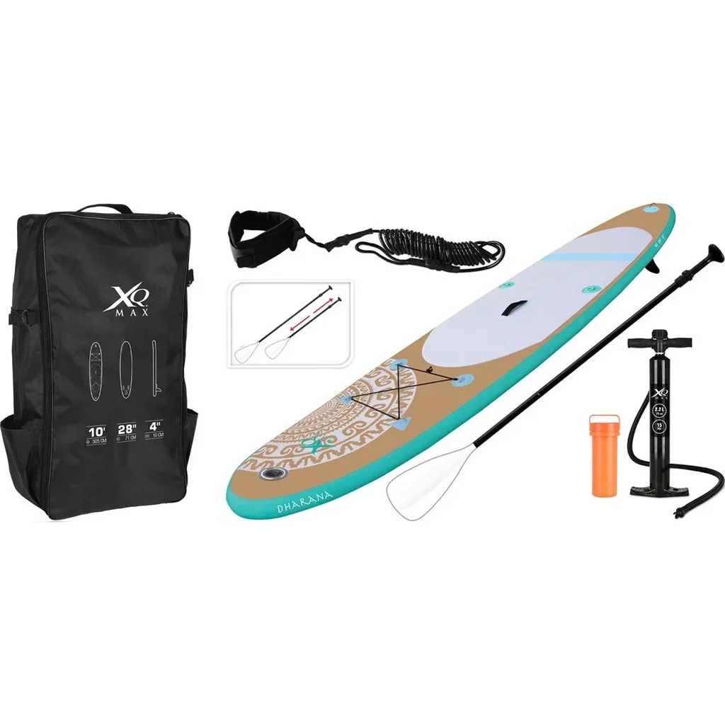 XQ Max Sup Board Set - Sup Board, Pumpe, Ruder, Coil Leash, Rucksack